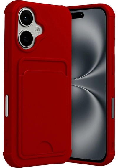 Apple İphone 17 Kelvin Kartvizitli Silikon - Kırmızı