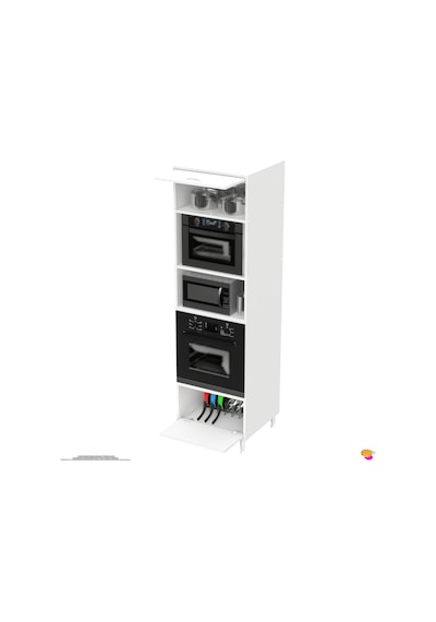 Modilayn Eser 60x217x56 Cm Boyutunda Ankastre 2 Kapaklı Mini/midi Mikrodalga Fırın Dolabı Beyaz Modilayn Eser 60x217x56 Cm Boyutunda Ankastre 2 Kapaklı Mini/midi Mikrodalga Fırın Dolabı Beyaz