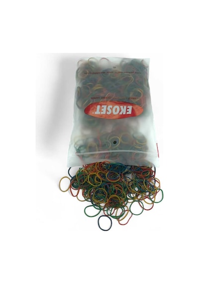 Ekoset Renkli Küçük Paket Toka Lastiği 4 Renk 40 MM 1000 Adet