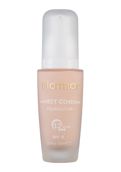 Perfect Coverage Yüksek Pigmentli & Yarı Parlak Bitişli Spf15 Fondöten 8690604085958 107 Natural Ivory