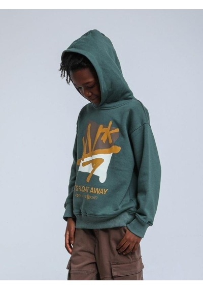 Jack Lions Erkek Çocuk Desenli Şardonlu 3 İplik Sweatshirt-14259 YESIL