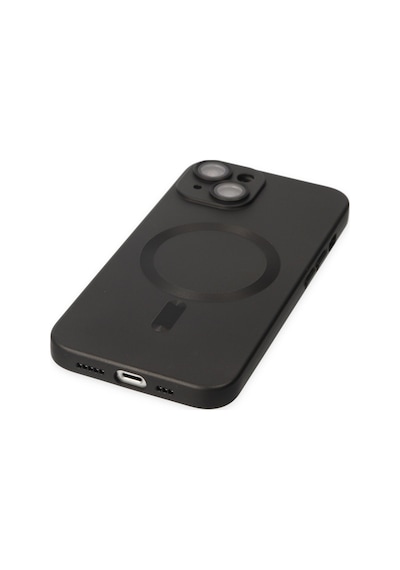 Apple iPhone Uyumlu-  14 Plus Kılıf Moshi Lens Magneticsafe Silikon - Siyah