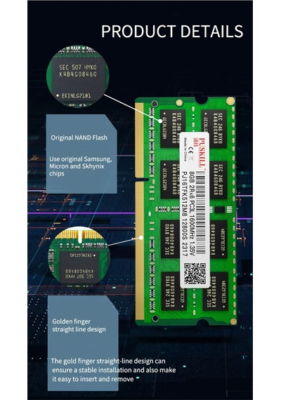 Monyee Dizüstü Bilgisayarlar İçin Ddr3l 8gb 1600mhz 1.35v So-dımm Ram Modülü