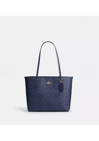 Coach Medium City Tote Bag Kadın Çanta Lacivert