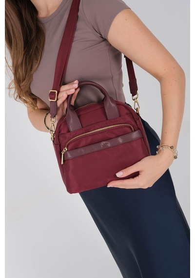 Silver Polo Sp1216 Kadın El Çantası Saten Bordo-bordo