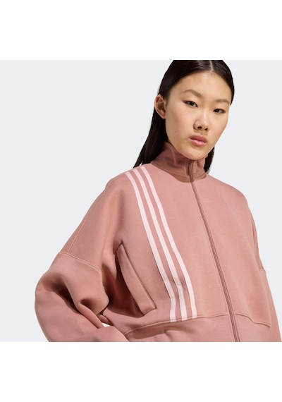 Adidas 3 Stripes Zipup Kadın Kahverengi Sweatshirtjw3609 Pembe