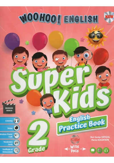 Eski Müfredat Kırmızı Beyaz 2. Sınıf Woohoo Süper Kids Set 3 Kitap