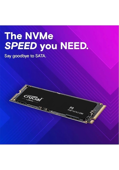 Crucial 1tb P3 M.2 Nvme Pcıe Ct1000p3ssd8 3500 - 3000mb-s 5 Yıl Garanti Gen 3 Ssd