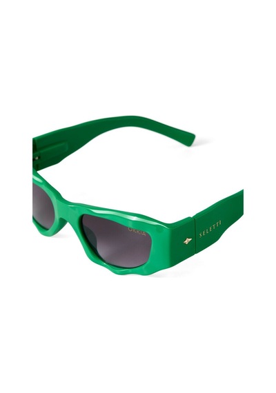 Seletti X Okkia Colorada Siyah Lens Güneş Gözlüğü Yeşil