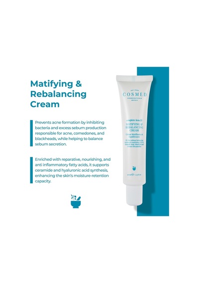 Cosmed Yağlı Ve Karma Ciltler İçin Matlaştırıcı Krem 40 Ml