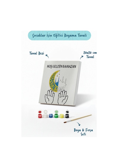 Ramazan Eğitici Boyama Seti Hoş Geldin Ramazan Şövalesiz