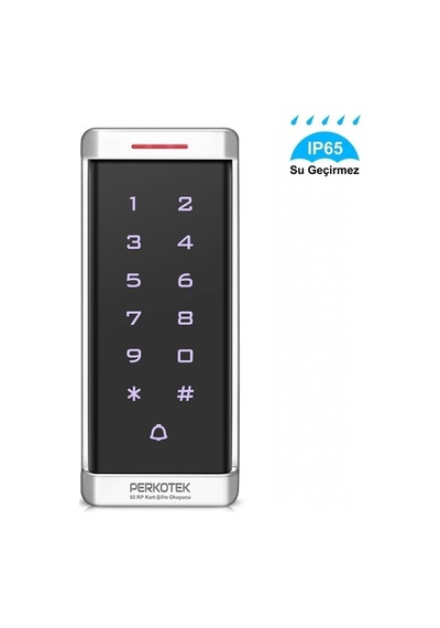Perkotek 55 Rp Metal Su Geçirmez Dış Mekan Kart Okuyucu Ip65 Proximity