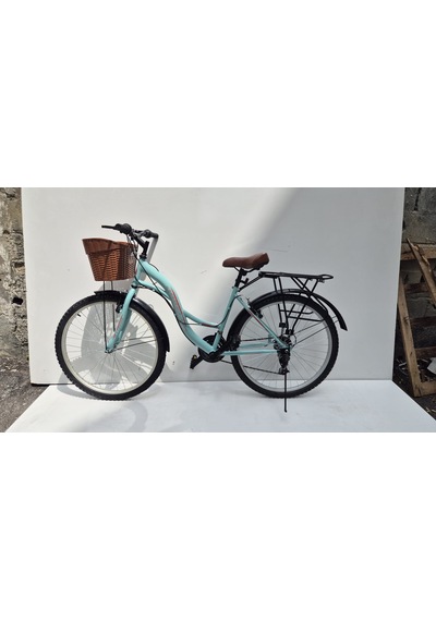 Dorello 26 Jant Sepetli Bisiklet Full Model -sepetli Model Yeşil Renk - Renk: Su Yeşili Çok Renkli
