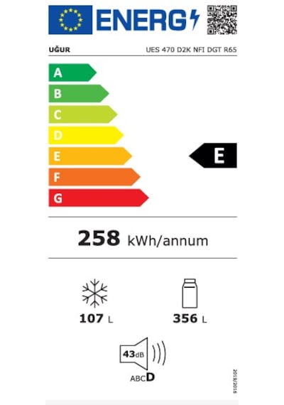 Uğur UES 470 D2K NFI DGT R65 463 L Üstten Donduruculu Buzdolabı
