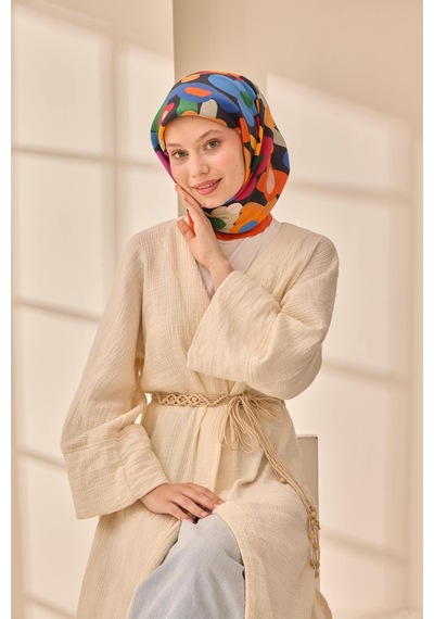 Silk Home Aura Eşarp 140003-17 Turuncu, Yeşil, Sarı, Siyah, Mor, Pembe
