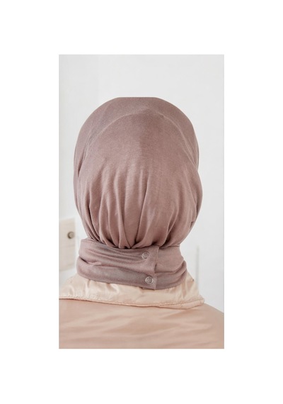 Ardün Hijab Çıt Çıt Bone Şal Modası 2025 Hem Şık Hem Kullanışlı Koyu Vizon - 694962869 Koyu Vizon