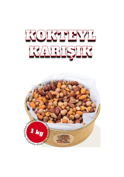 Kavrulmuş Kokteyl Karışık Kuruyemiş 1 Kg - Taze Çerez 1 KG