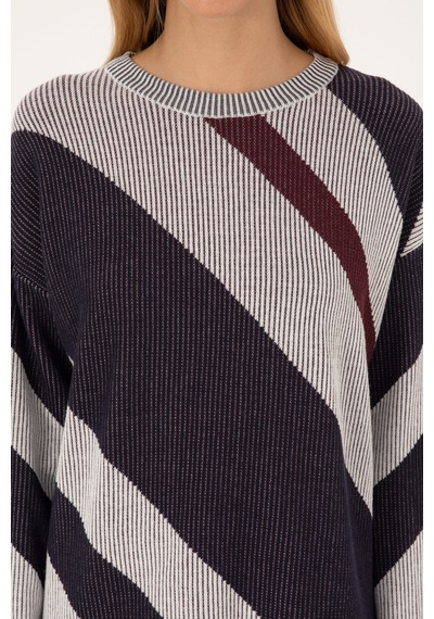 U.S. Polo Assn. Kadın Krem Bisiklet Yaka Kazak 50309642-VR256