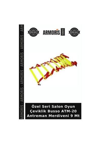 Özel Seri Salon Oyun Çeviklik Busso Atm-20 Antreman Merdiveni 9 Mt Çok Renkli