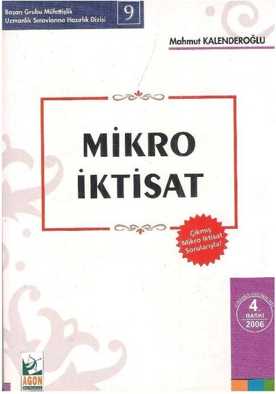 Mikro İktisat - Mahmut Kalenderoğlu 2.el