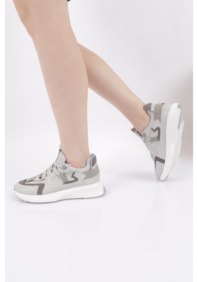 Dgn 68120-22y Kadın Bağcıklı Sneakers Ayakkabı 68120-2027-R7516 Gri