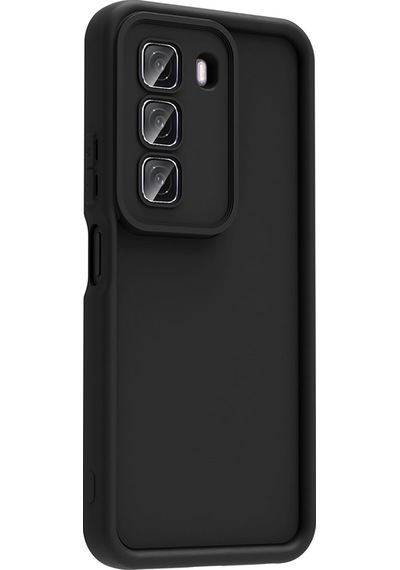 Zore İnfinix Hot 50 4g Kılıf Kamera Korumalı Msra Ananas Kapak - Siyah Siyah
