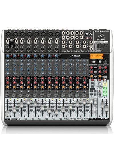 Behringer Qx2222Usb Kompresörlü Premium 22-Giriş 2/2-Bus Mixer Fx
