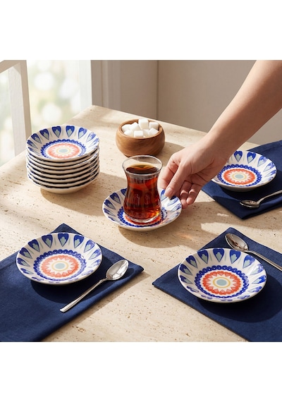 Güral Acem 12 Parça Çay Tabağı 3426 Diğer