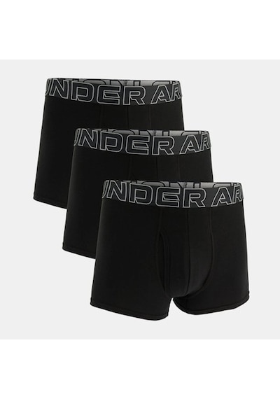 Under Armour Performance Cotton - Solıd 3 In 3pk Erkek Boxer 1383891-001 Siyah