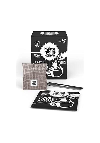 Pratik Filtre Kahve Sallama - 10'lu Güçlü Paket Çok Renkli