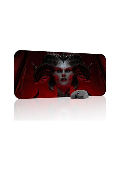 Diablo Kaymaz Dikişli Kauçuk Oyuncu Mousepad V3 - 70x30 Xl Gaming Mouse Pad Fare Altlığı