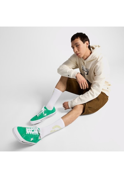 Converse One Star Pro Unisex Yeşil Süet Deri Sneaker