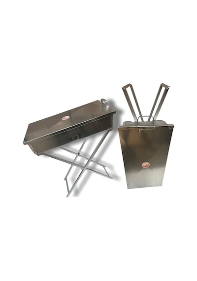 Demir Mangal Katlanır Ayaklı 65 Cm Inox