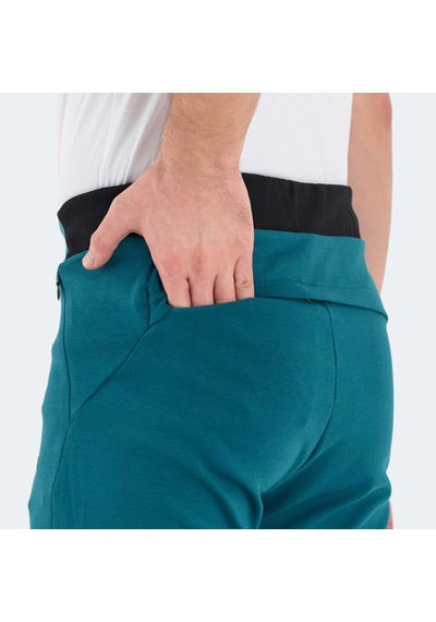 Slazenger VESSEL Erkek Fermuar Cepli Dar Paça Petrol Eşofman Altı