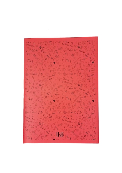 100 Yaprak Kareli Defter Plastik Kapak A-4 1 Adet Pp Kapak Büyük Boy Kareli Defter 100 Sayfa A4 Desenli Kapak Pembe