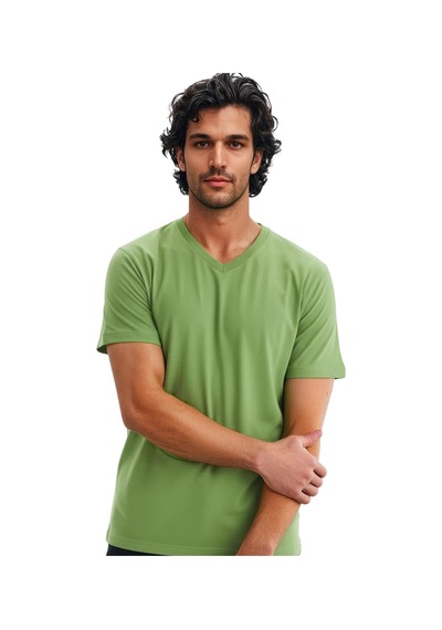 Arma Ar-ma Erkek V Yaka Tişört Baskisiz Basic Örme Kumaş Regular Fit %100 Pamuk 30/1 Penye Süprem Y31364408102 Yeşil-y1 Arma Ar-ma Erkek V Yaka Tişört Baskisiz Basic Örme Kumaş Regular Fit %100 Pamuk 30/1 Penye Süprem Y31364408102 Yeşil-y1