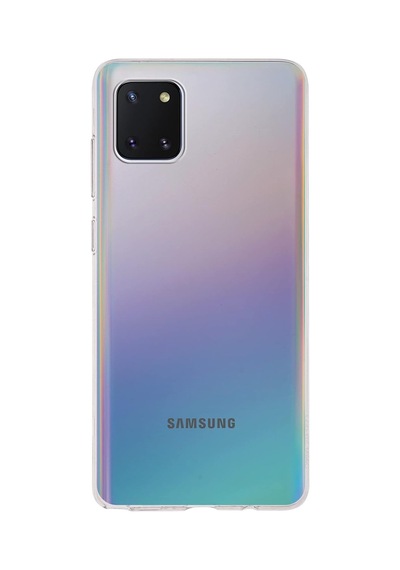 Galaxy Note 10 Lite İle Uyumlu Kapak 1mm Şeffaf Silikon Kılıf 50 x 22
