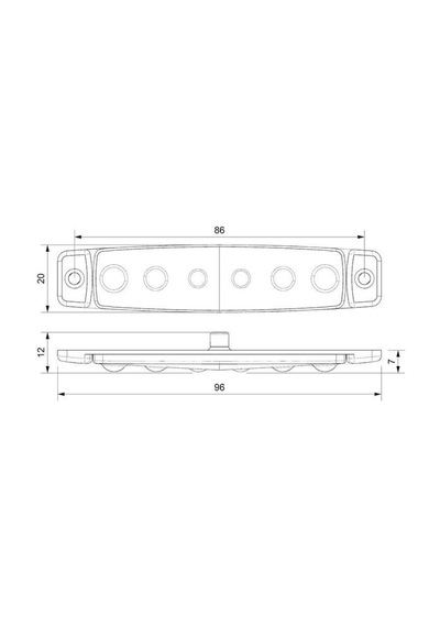 Sanel Led Etek Lambası Parmak Tip Kırmızı - 12v-1515
