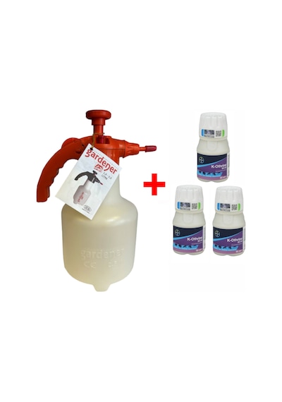 3 Adet Bayer K-Othrine SC50 50ml Hamam, Kalorifer  ve 2,5LT Gardener Basınçlı Pompa