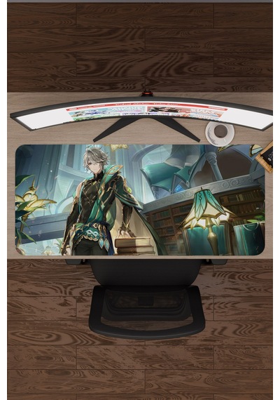 Alhaitham Genshin Impact Anime Gacha V2 - 90x40 Xxl Gaming Mouse Pad Fare Altlığı