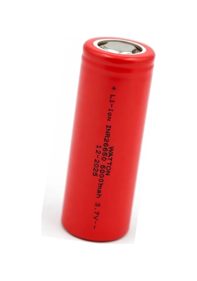Inr 26650 5000mah 3.7v Li-ion Şarj Edilebilir Pil - Kırmızı Evimdeyokyok