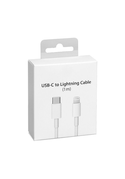 Apple Uyumlu iPhone Type-c To Lightning Hızlı Data Şarj Kablosu 1metre Beyaz Özel 1-Beyaz