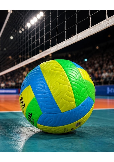 Voleybol Antrenman Topu İç Ve Dış Mekan Kullanımına Uygun Yeşil