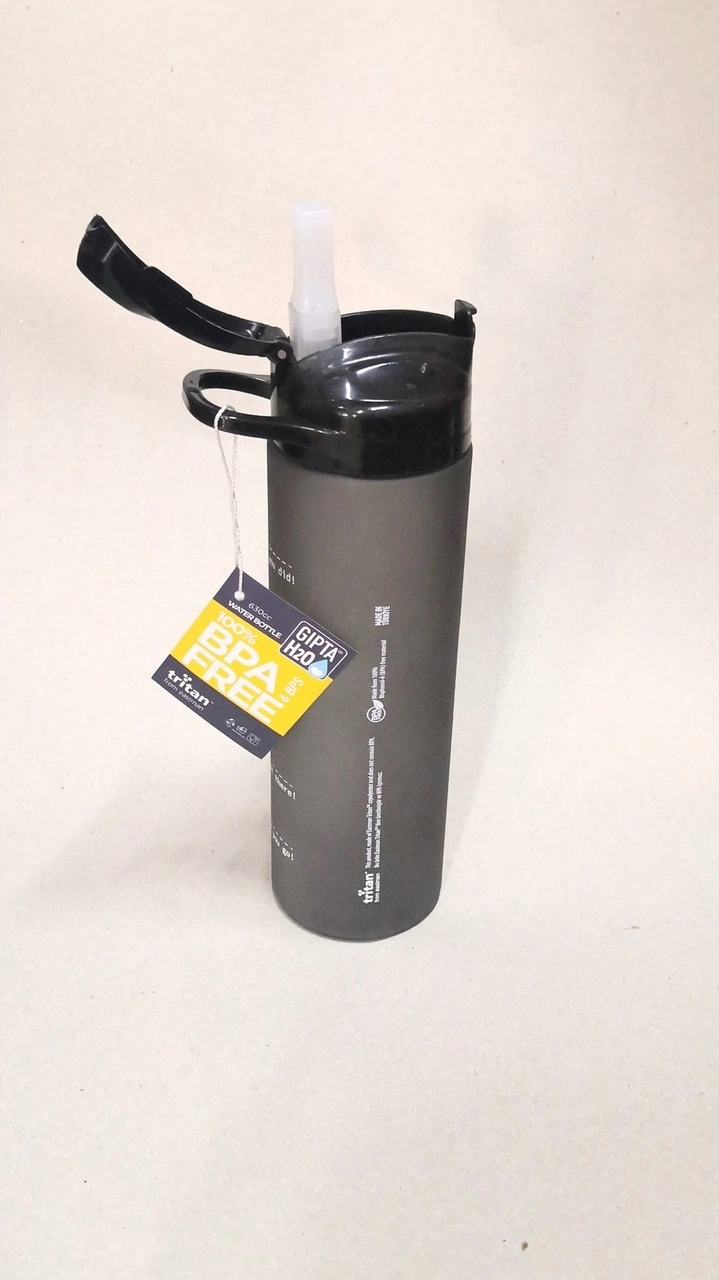 Şeffaf Matara 630ml Şeffaf Gri