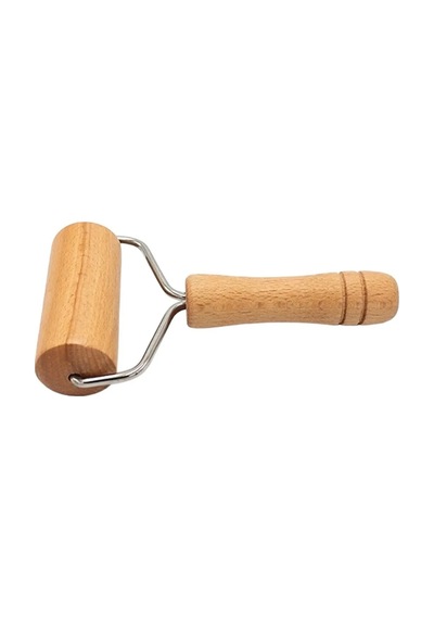 Ahşap Saplı Silindir Hamur Açıcı 19 Cm Pratik Hamur Şekillendirici Merdane