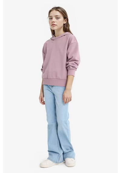 Defacto Kız Çocuk Relax Fit Kapüşonlu Basic Düz Sweatshirt F0008a825aubr347 Bordo Defacto Kız Çocuk Relax Fit Kapüşonlu Basic Düz Sweatshirt F0008a825aubr347 Bordo