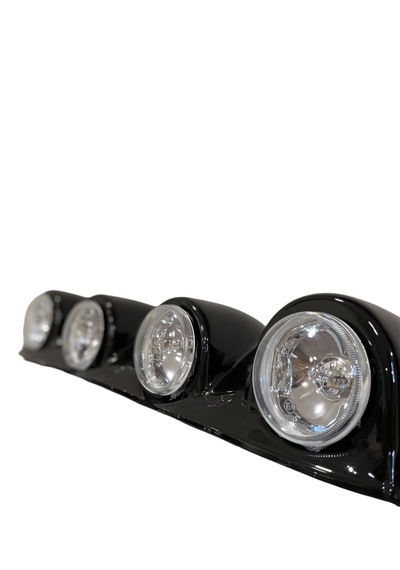 Universal Parlak Siyah Off Road Tepe Sis Lambası Yuvarlak Tüm Ara