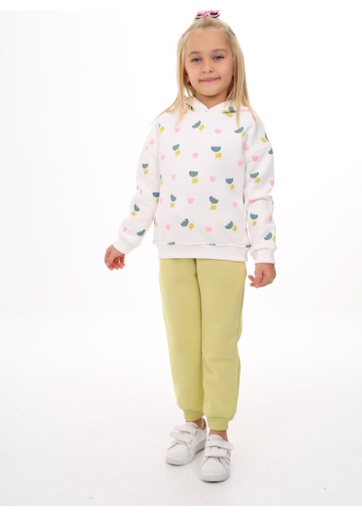 Toontoy Kids Toontoy Kız Çocuk 2'li Takım Baskılı Kapüşonlu Sweatshirt & Beli Paçası Lastikli Jogger Eşofman Altı - Renk Bloklu & 3 İplik Şardonlu Açık Yeşil Toontoy Kids Toontoy Kız Çocuk 2'li Takım Baskılı Kapüşonlu Sweatshirt & Beli Paçası Lastikli Jogger Eşofman Altı - Renk Bloklu & 3 İplik Şardonlu Açık Yeşil
