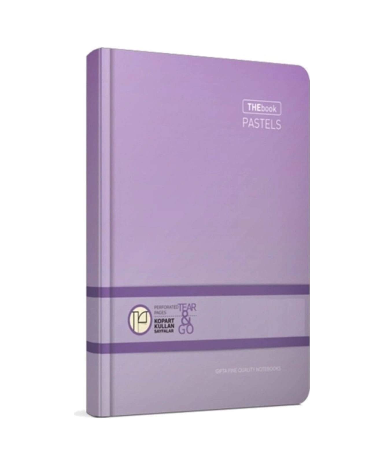 3310 The Book Pastels Iplik Dikişli Sert Kapak 120 Yaprak 17x24 Kareli Defter Renk Renk