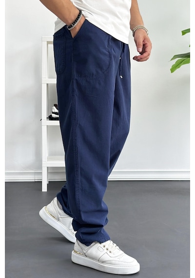 Edwoxmen Erkek Baggy Kalıp Pantolon Lacivert Edw130-lacivert Lacivert